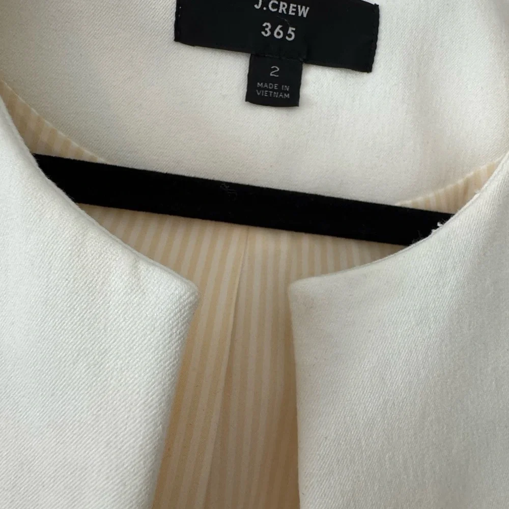 J Crew White Cropped Women's Blazer - Picture 5 of 6